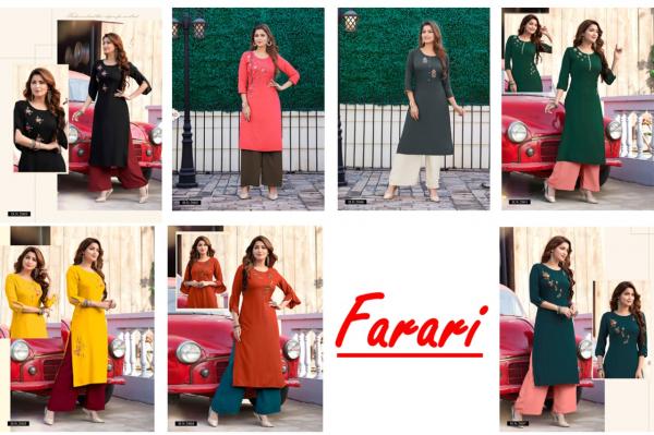 Farari-Rayon-Kurti-With-Bottom